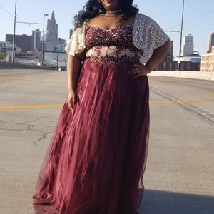 davids bridal prom dresses plus size